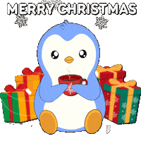 Merry Christmas Sticker by Pudgy Penguins