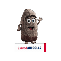 Stein Hugh Sticker by junited AUTOGLAS