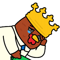 COQINU crying cry coq bokbok Sticker