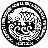 infinipi fish inspiration infinity tt Sticker