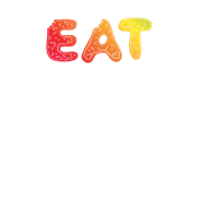 rainbow eat Sticker by Donut Digest