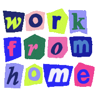 Work From Home Sticker
