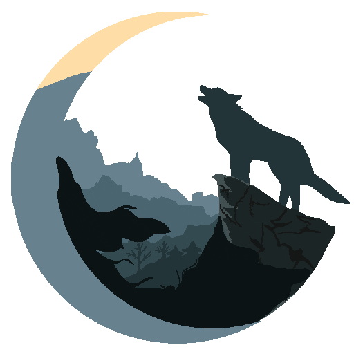 LifeSigner nature animal night wolf Sticker