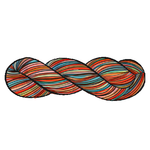 HouseOfWonderland giphyupload rainbow crochet knitting Sticker