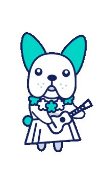 Dog Hula Sticker by olive