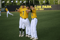 SouthernMissAthletics dancing baseball hopping golden eagles GIF