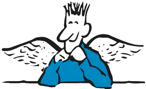 WZWuppertal giphyupload happy angel wings Sticker