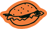 Bar Burger Sticker by Studio DOT