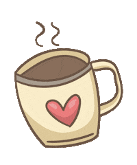 Heart Coffee Sticker