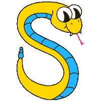 Snake Alphabet Sticker by Originals