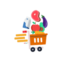 alldaysupermarket groceries allday allday supermarket Sticker