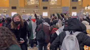 Grand Central Commuters Blocked by Pro-Palestine Rally