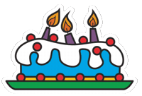 Birthday Cake Sticker
