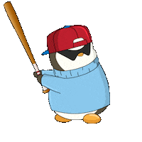 Home Run Baseball Sticker by Pudgy Penguins