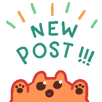 Cat New Post Sticker