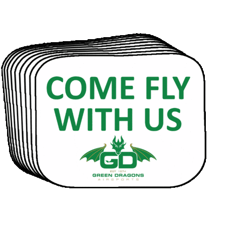 GreenDragonsAirsports paragliding hang gliding paramotoring green dragons Sticker
