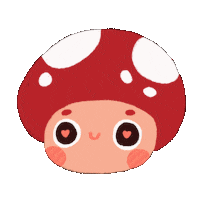 I Love You Mushroom Sticker
