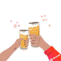 beer cheers Sticker by Almundo