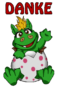 Thanks Thank You Sticker by Living Puppets