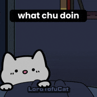 What Are You Doing Cat GIF by Lord Tofu Animation