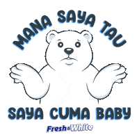 freshandwhitemsia gigi kuat fresh white geng polar nafas lebih segar Sticker