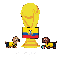 World Cup Ecuador Sticker by HotDogs