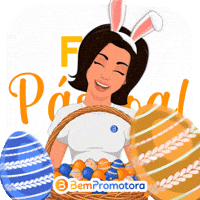 Easter Eggs Feliz GIF by Bem Promotora