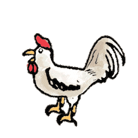 Gallo Gallina Sticker by Loto Honduras