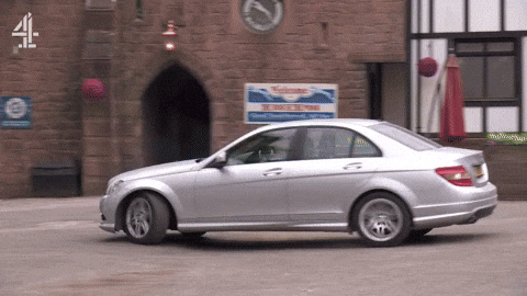 Car Driving GIF by Hollyoaks
