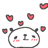 パンダ Love Sticker