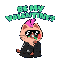 I Love You Hearts Sticker by Silly Kitties