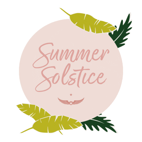 Summer Solstice Pink Sticker by IntelligentsiaCoffee
