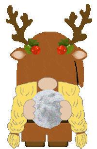Christmas Santas Reindeer Sticker
