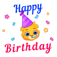 Celebrate Happy Birthday Sticker by Lucas and Friends by RV AppStudios