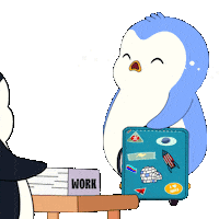 Sad Work Sticker by Pudgy Penguins