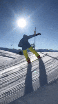 Sunny Day Snow GIF