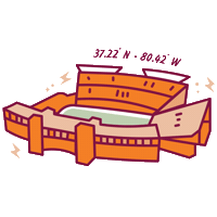 Hokies Blacksburg Sticker by Virginia Tech