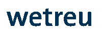 wetreu logo blue up move Sticker