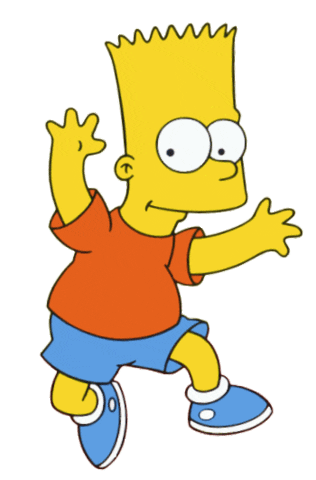 bart simpson STICKER
