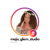majaglamstudio studio loki glam afro Sticker