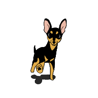 Dog Walking Sticker by うちクリ