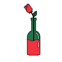 ladies wine design Sticker by jessicavwalsh