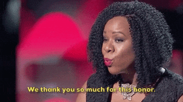 we thank you so much for this honor GIF by Black Girls Rock