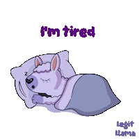 Tired Sheep Sticker by VeeFriends