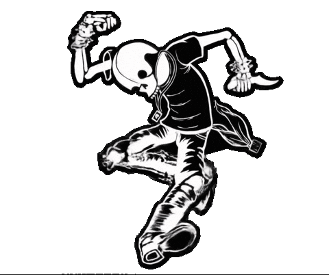 Moshing Punk Rock Sticker by Sneakreaper Industries