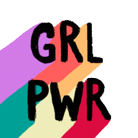 Women Girl Power Sticker