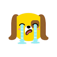 Smashlings dog omg animal crying Sticker