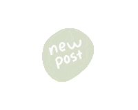 Light Green New Post Sticker