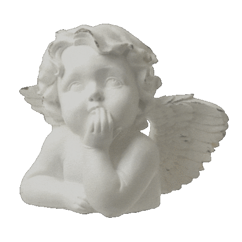 takarano white angel think worry Sticker