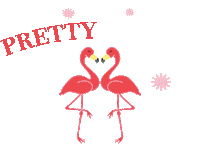 swim flamingo Sticker by BBLittles